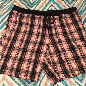 Zoey and Beth plaid shorts